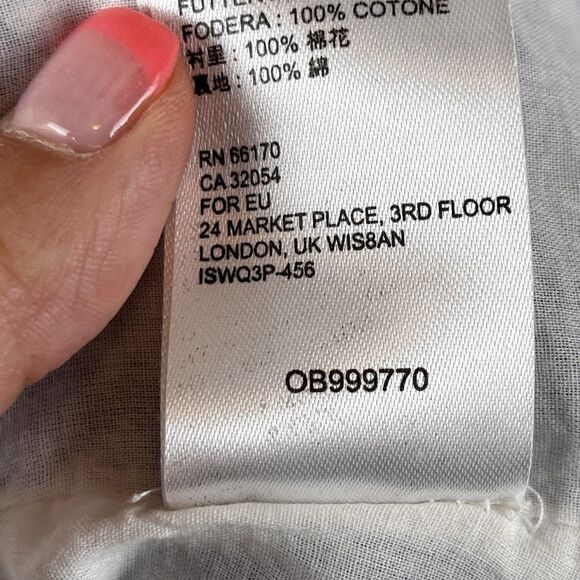 Urban Outfitters Dress Womens Medium Jessica Cap Sleeve Floral Wrap Midi Blue - Picture 11 of 16